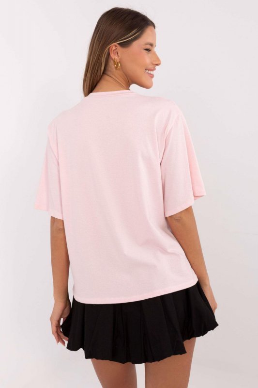 T-shirt Damski Model MI-TS-M745.33 Light Pink - Italy Moda