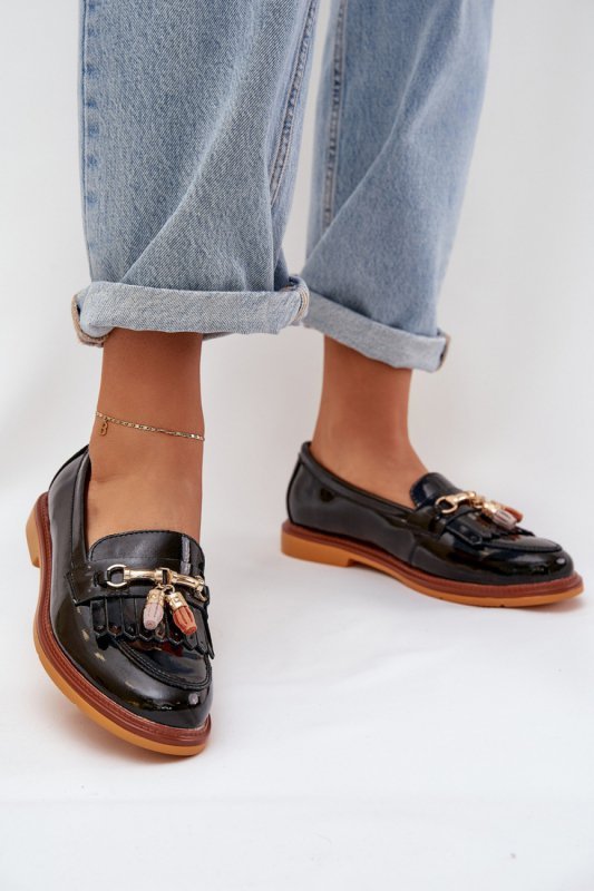 Mokasyny Model S.Barski LR51-768A Black Lakier - Step in style