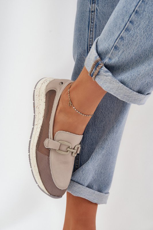 Mokasyny Model DA TW210 Grey - Step in style