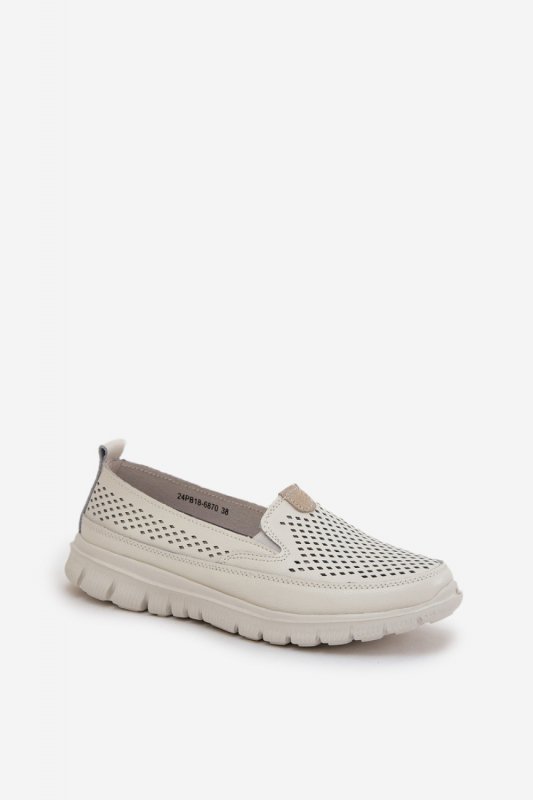 Mokasyny Model Tanelora 24PB18-6870 White - Step in style