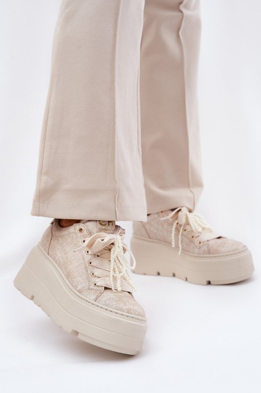 Buty Sportowe Model CheBello 4658 Gold - Step in style