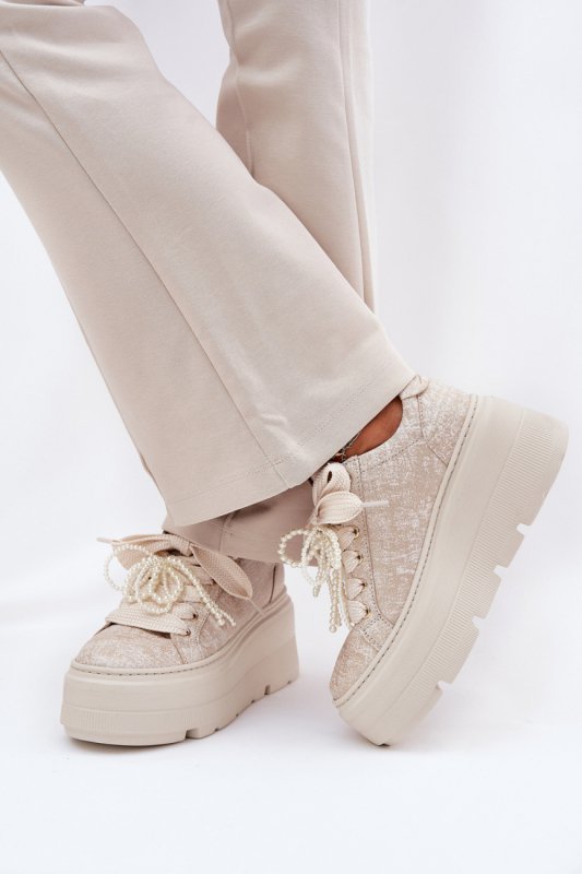 Buty Sportowe Model CheBello 4658 Gold - Step in style