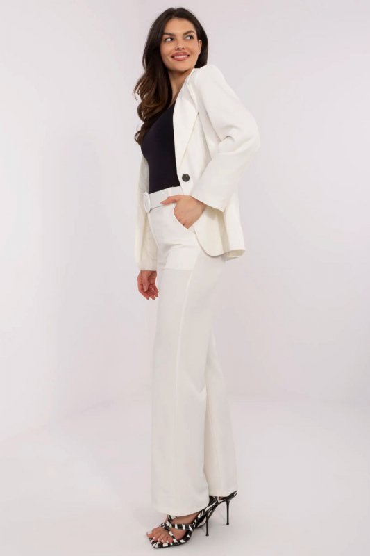 Spodnie Damskie Model DHJ-SP-18737.08 Ecru - Italy Moda