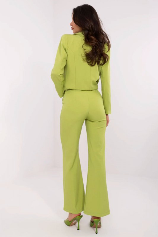 Spodnie Damskie Model DHJ-SP-18737.08 Limonka - Italy Moda