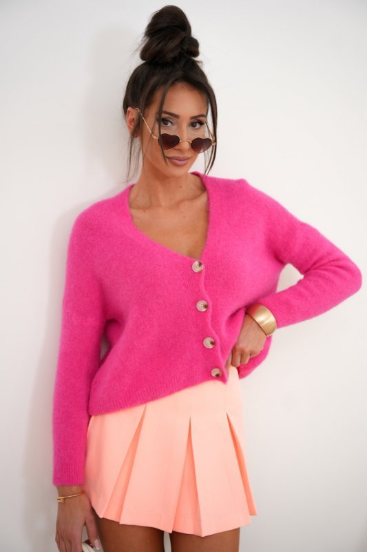 Sweter Damski Model Charli 209419762 Fuksja - LaBalancia