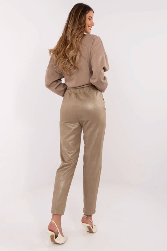 Spodnie Damskie Model MI-SP-P56901.29 Dark Beige - Italy Moda