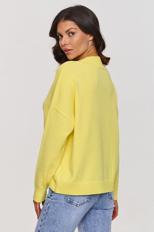 Sweter Damski Model S158 Yellow - Makadamia