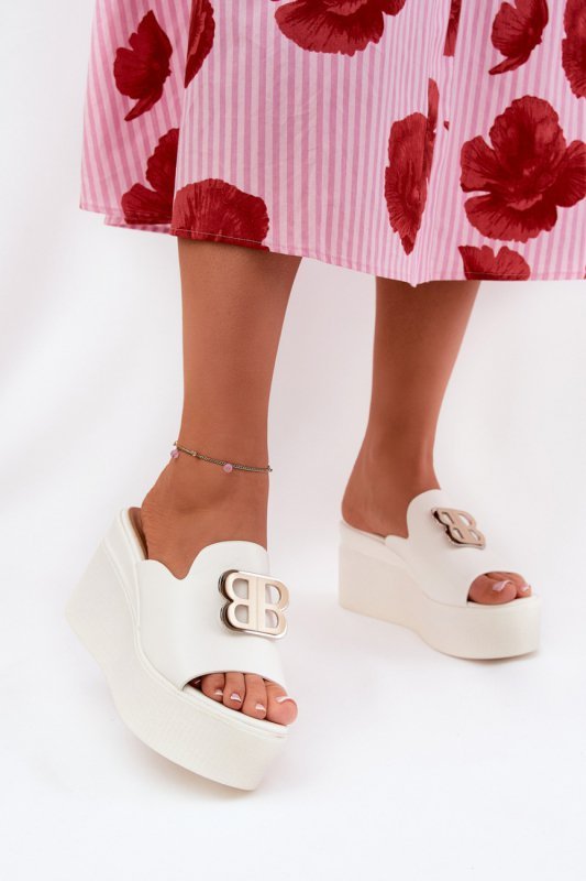 Sandał Klapki Model Tanonea 2283 White - Step in style