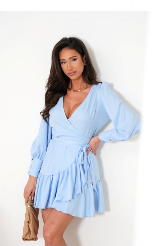 Sukienka Model Anna krótka 239775741 Błękit - LaBalancia