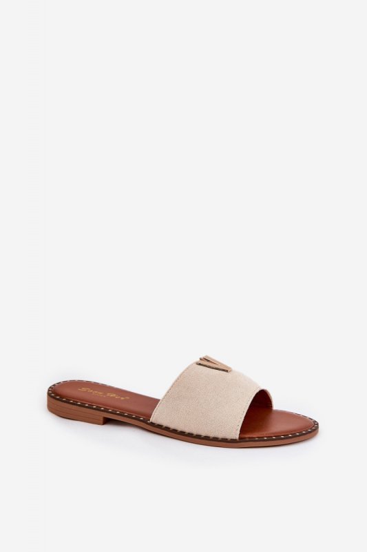 Sandał Klapki Model Saliena HXD-23 Beige - Step in style