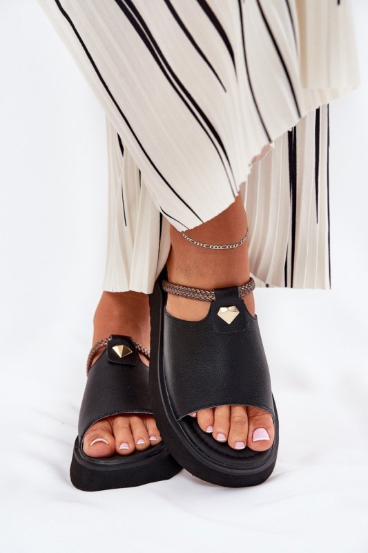 Sandał Klapki Model DA MK51-475 Black - Step in style