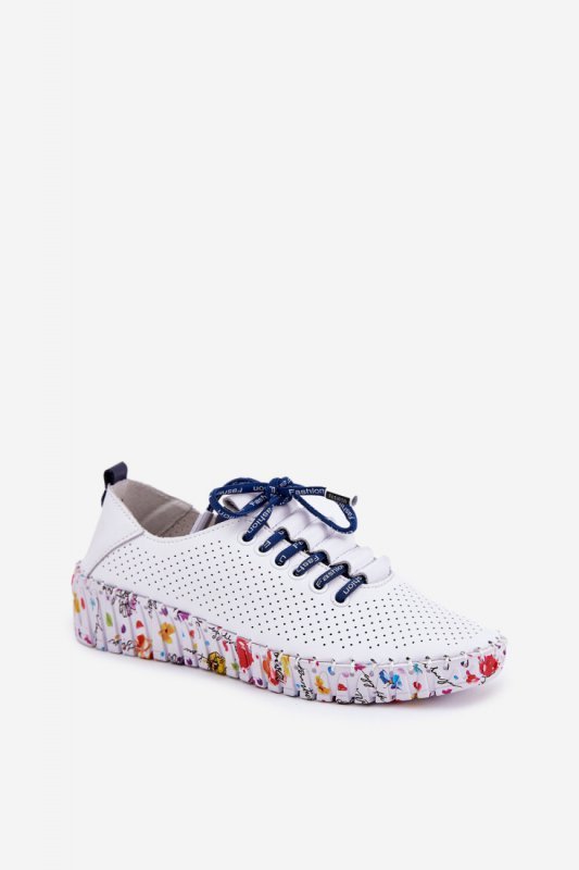 Półbuty Model Artiker 52C1713 White/Navy - Step in style
