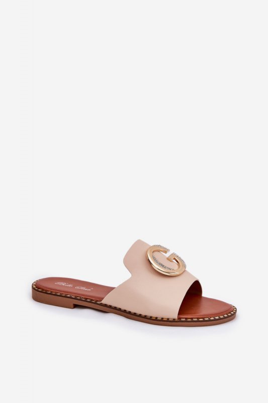 Sandał Klapki Model Frelie L2858 Beige - Step in style