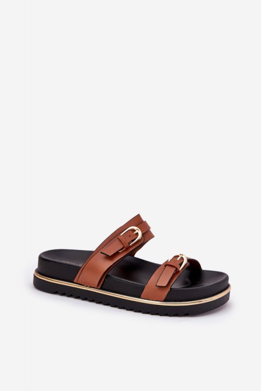 Sandał Klapki Model Ziferte LD-27 Camel - Step in style