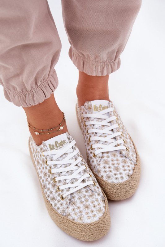 Trampki Model Lee Cooper LCW-25-08-3648L White/Gold - Step in style