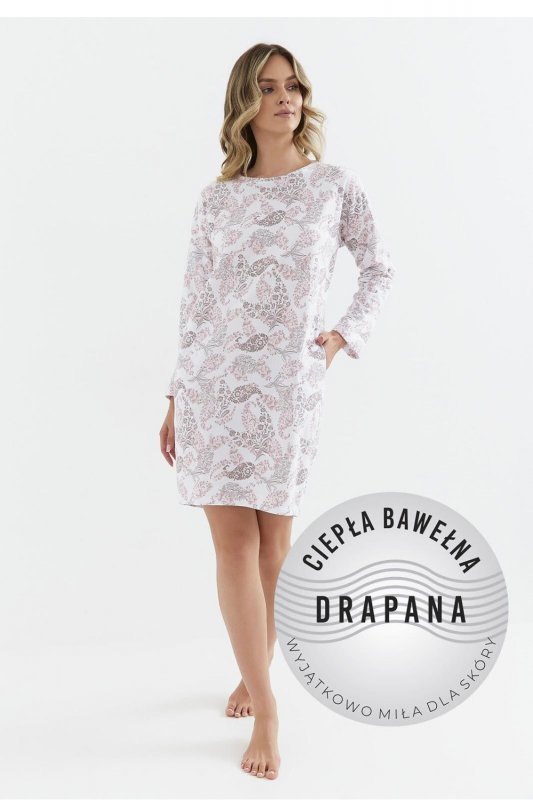 Koszulka nocna Koszula Nocna Model 429 White - Cana