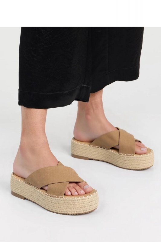 Sandał Klapki Model Safari X5-350 Beige Khaki) - Inello