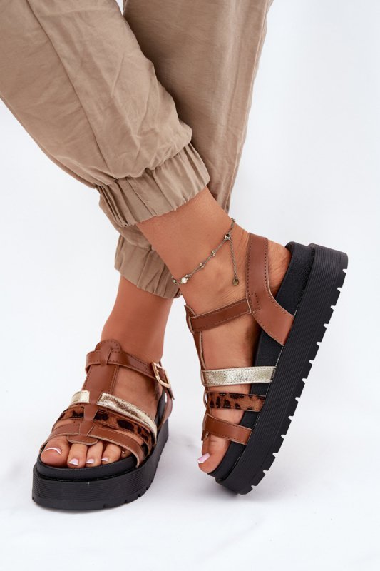 Sandały Model Gallari FH-060 Camel - Step in style