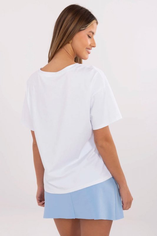 Tshirt Damski Model MI-TS-M3221G.75 White - Italy Moda