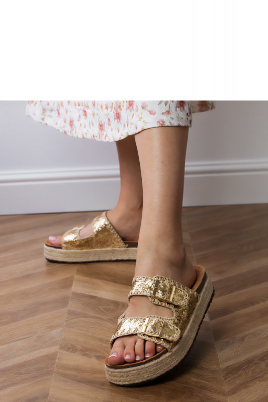 Sandał Klapki Model Induri X5-382 Gold - PRIMO