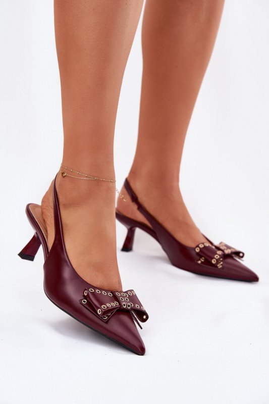 Czółenka Model Folesca QQ-255 Bordo - Step in style