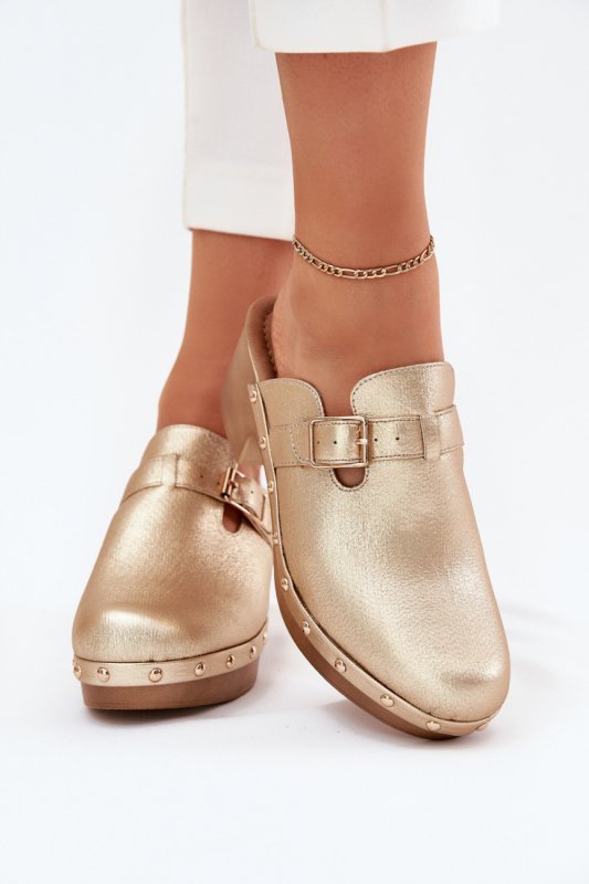 Sandał Klapki Model Veldexina C-394 Gold - Step in style