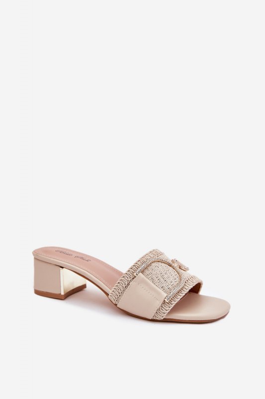 Sandał Klapki Model Julinemi J1918 Beige - Step in style