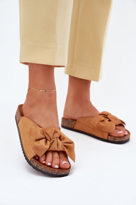 Sandał Klapki Model Seressa WD293 Camel - Step in style