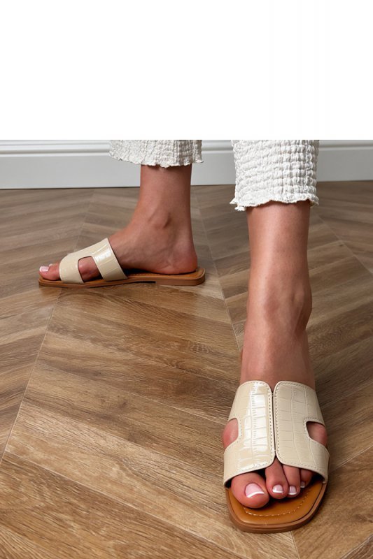 Sandał Klapki Model Sarini DM461 Beige - PRIMO