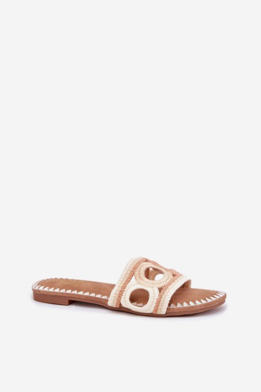 Sandał Klapki Model Nirina LX9607 Beige - Step in style