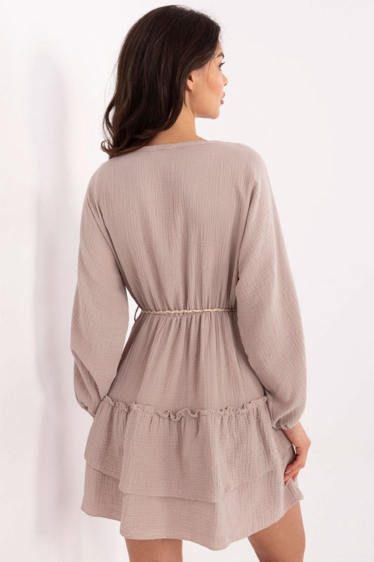 Sukienka Model MI-SK-A5079.27 Dark Beige - Italy Moda