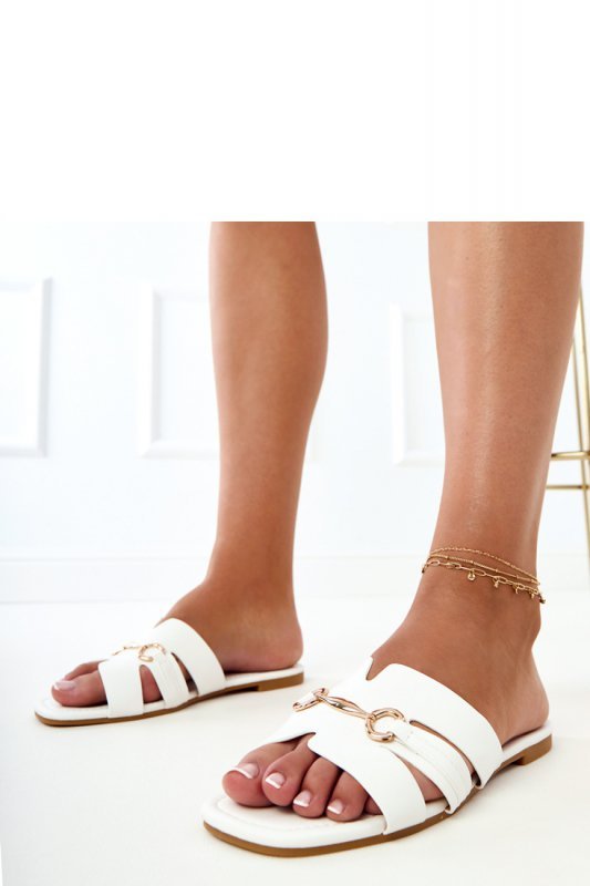 Sandał Klapki Model Elamisa 221-5 White - PRIMO