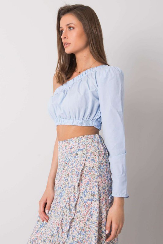 Bluzka Model 341-BZ-5267.04 Light Blue - Rue Paris