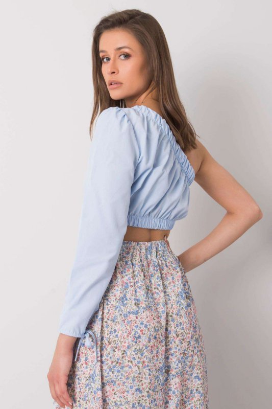 Bluzka Model 341-BZ-5267.04 Light Blue - Rue Paris