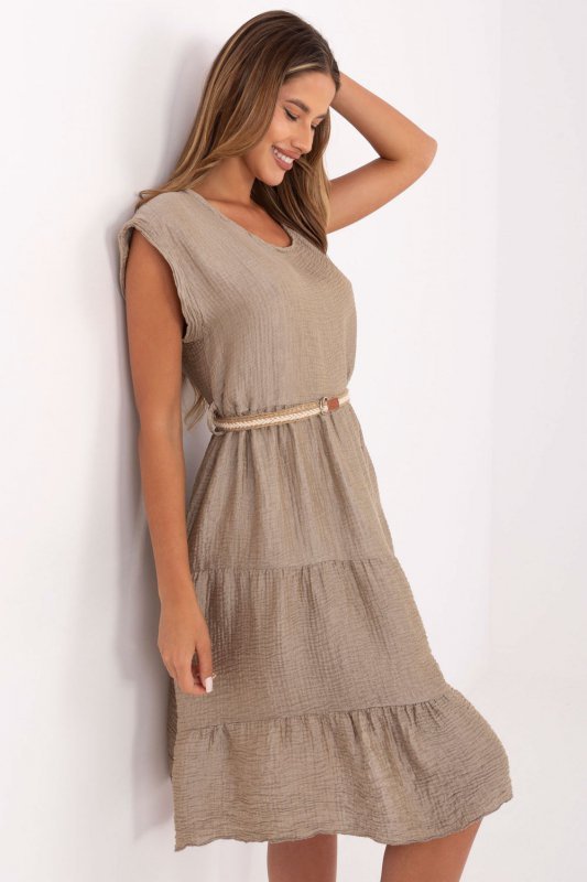 Sukienka Model MI-SK-699921.02 Dark Beige - Italy Moda