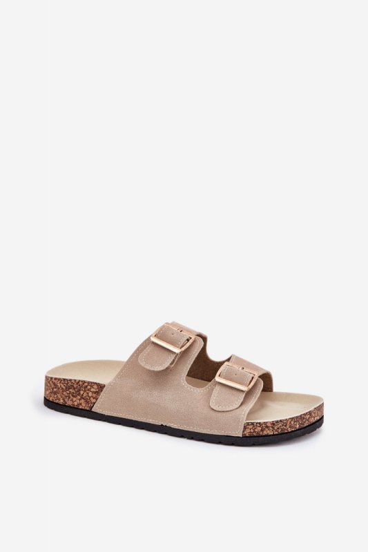 Sandał Klapki Model Lunera 7902 Beige - Step in style