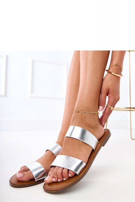 Sandał Klapki Model Fariza 8297 Silver - PRIMO