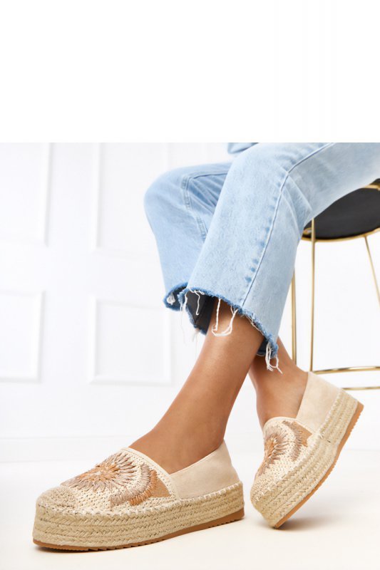 Espadryle Model Lorina E5573 Beige - PRIMO
