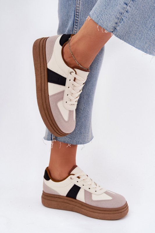 Buty Sportowe Model Dovina BL535P Beige - Step in style