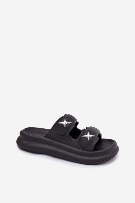 Sandał Klapki Model Falowena M372 Black - Step in style
