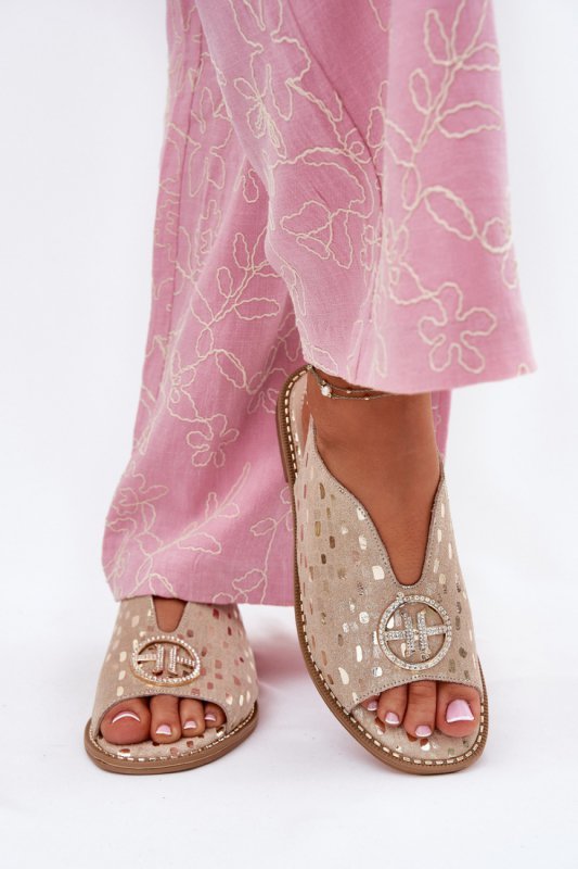 Sandały Model S.Barski KV51-094 Gold - Step in style