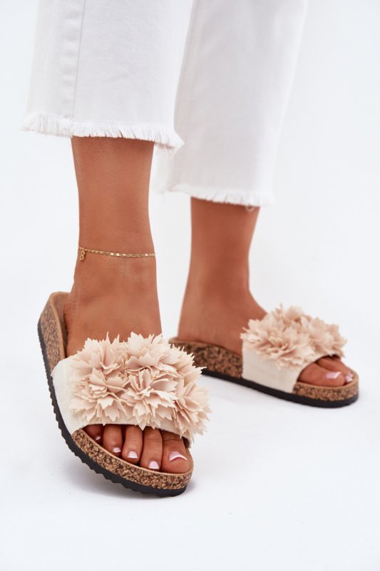 Sandał Klapki Model Seleneza 25SD21-5969 Beige - Step in style