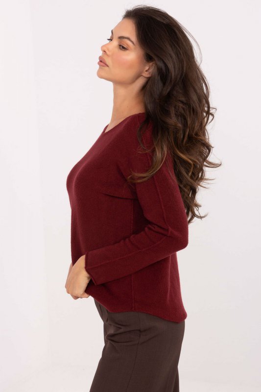 Sweter Damski Model IT-SW-2219.63 Bordo - Italy Moda