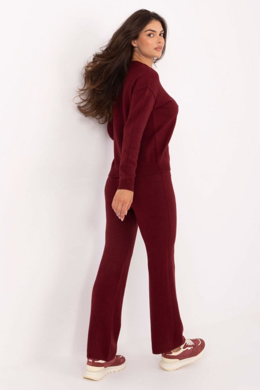 Spodnie Komplet Model IT-KMPL-98692.57 Bordo - Italy Moda
