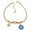 BRACELET GOLD CELEBRITY NEREZOVÁ OCEL