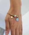 BRACELET GOLD CELEBRITY NEREZOVÁ OCEL