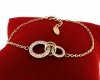 BRACELET GOLD CELEBRITY NEREZOVÁ OCEL