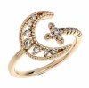 Goldring 18,60 mm. vergoldete Verlobung Xuping