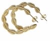goldene Ohrringe aus Edelstahl