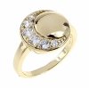 Goldring 18,60 mm. vergoldete Verlobung Xuping